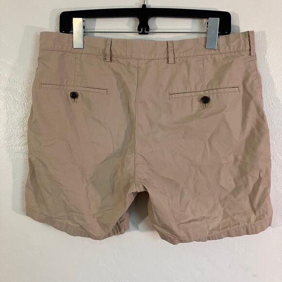 Club Monaco Tan Chino Shorts Jax Essential 5" Short - Picture 3 of 4